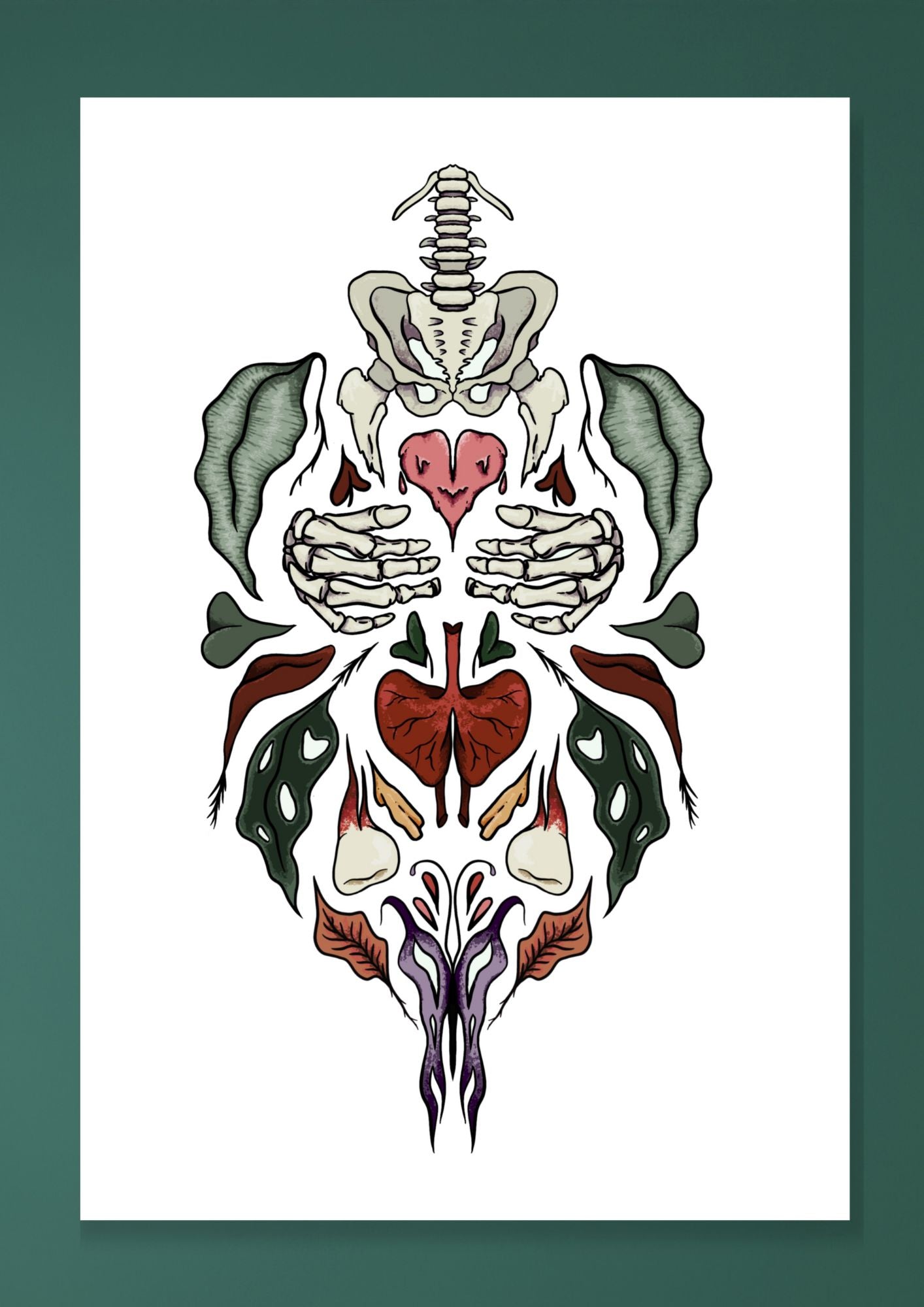 Botanical Skeleton Print